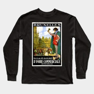 Brussels Belgium Trade Fair 1930 Long Sleeve T-Shirt